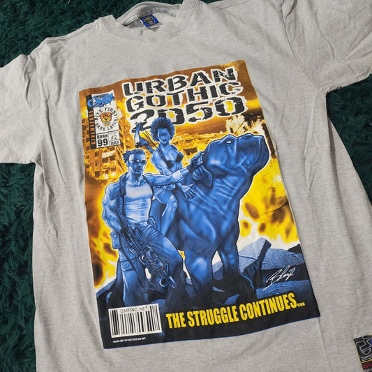 🔥 Vintage Y2K URBAN GOTHIC 2050 Graphic Tee 🔥