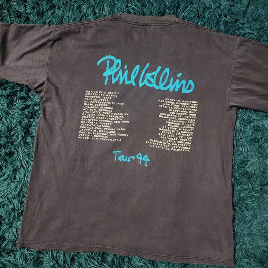 Vintage 1994 Phil Collins Both Sides Tour Tee Brockum Tag XL 23x28 Rare