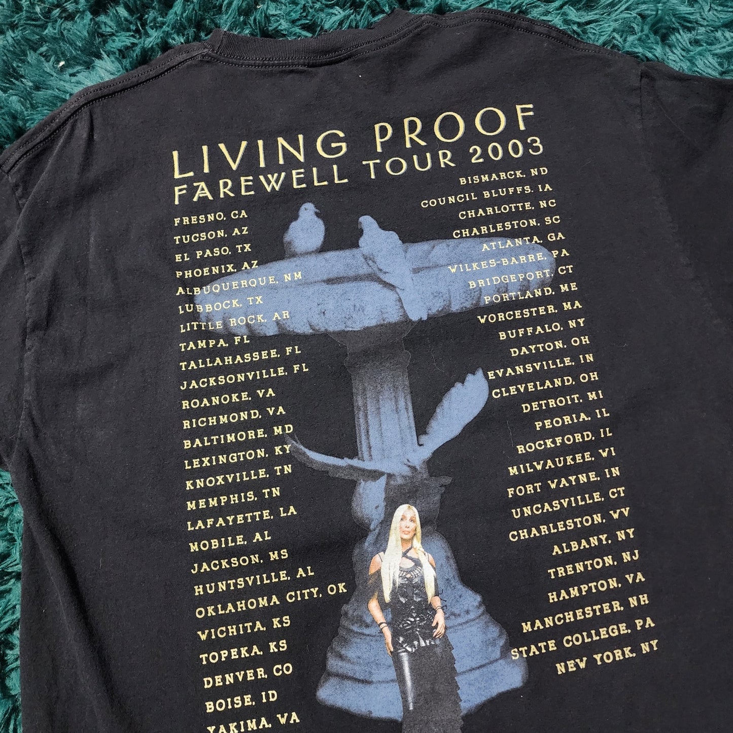 Vintage 2003 Cher Living Proof Tour Tee
