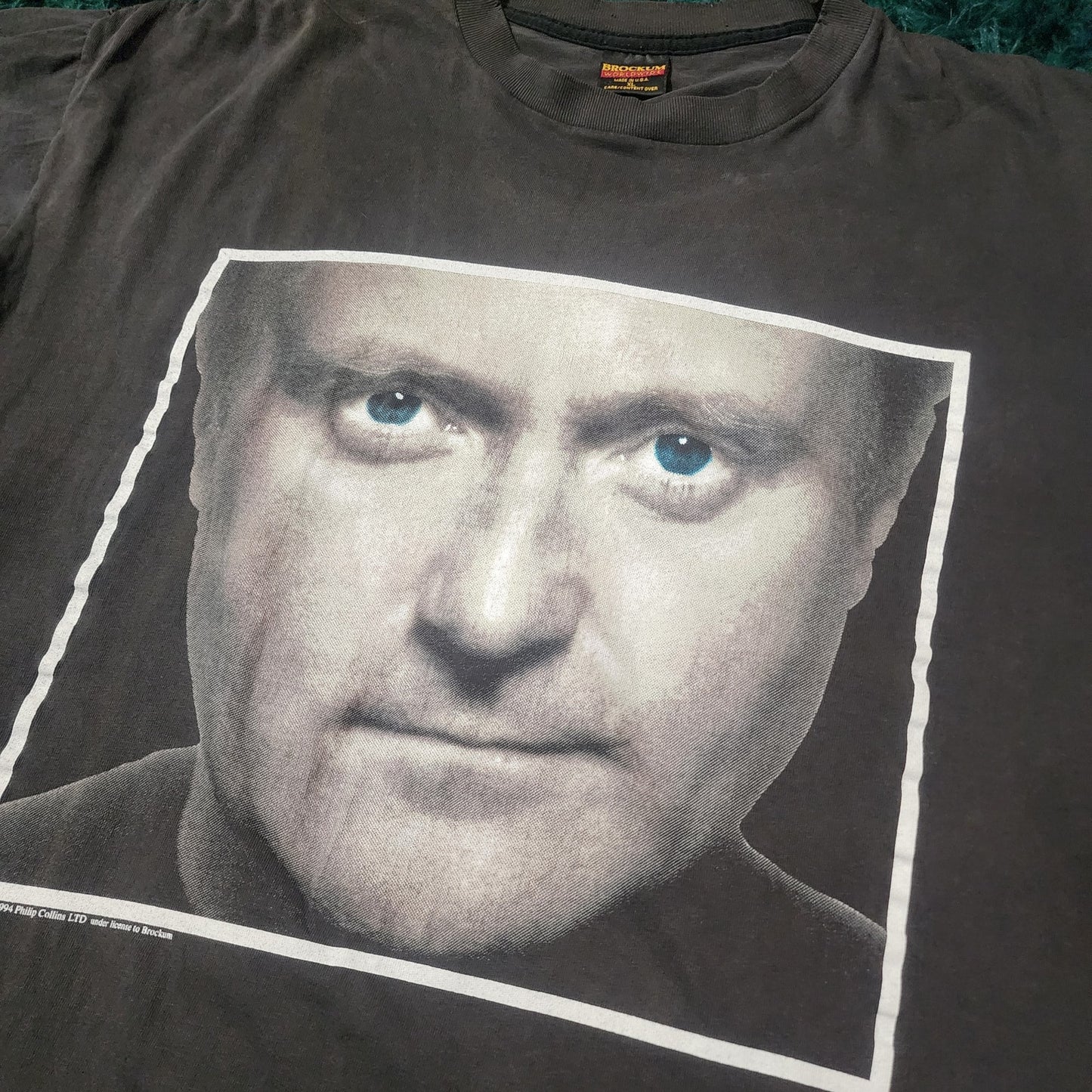 Vintage 1994 Phil Collins Both Sides Tour Tee Brockum Tag XL 23x28 Rare