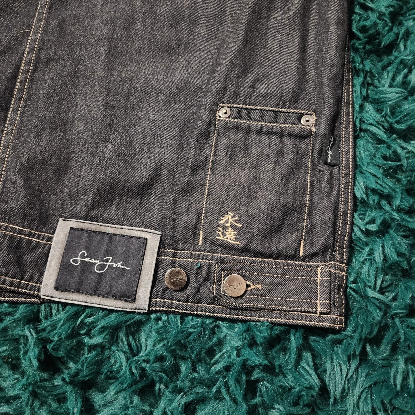 🔥 Vintage Sean John Sleeveless Denim Vest 🔥