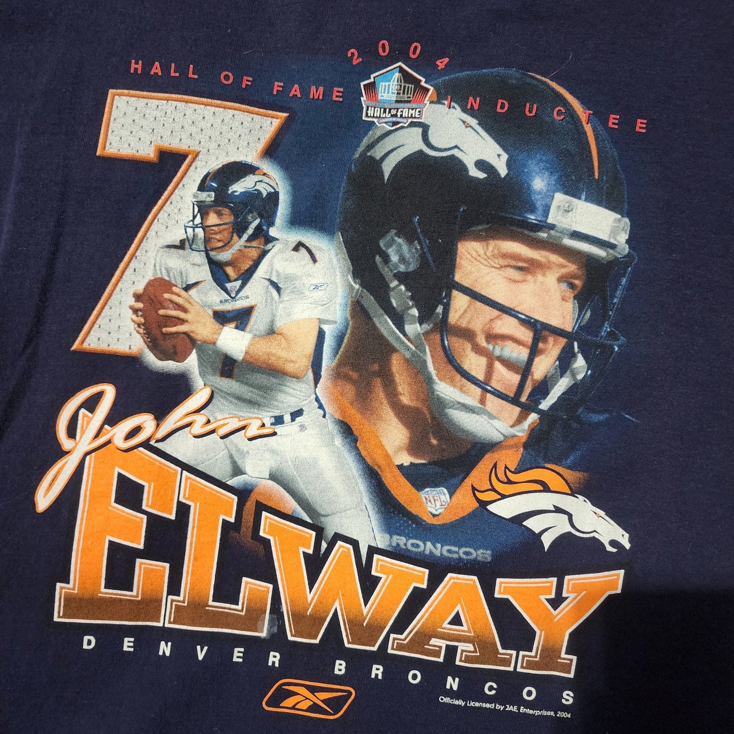 Vintage 2004 John Elway Hall of Fame Tee