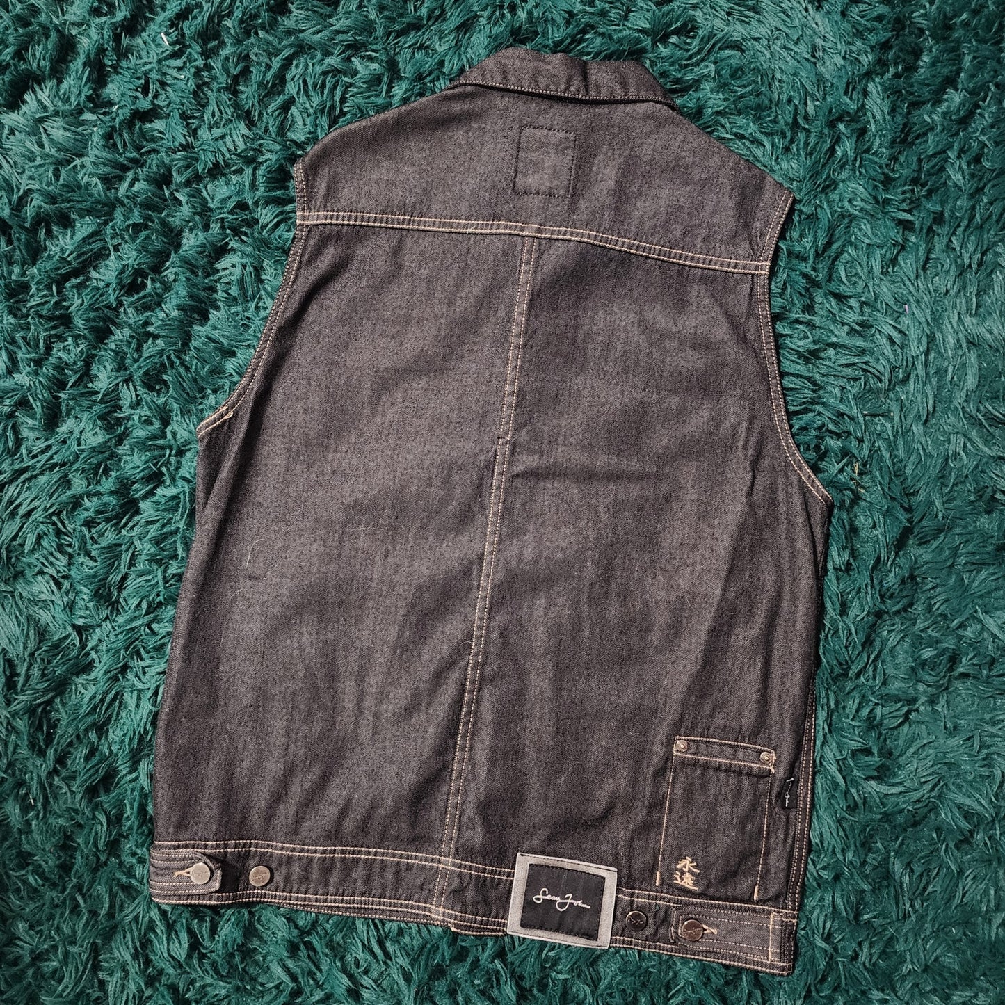 🔥 Vintage Sean John Sleeveless Denim Vest 🔥