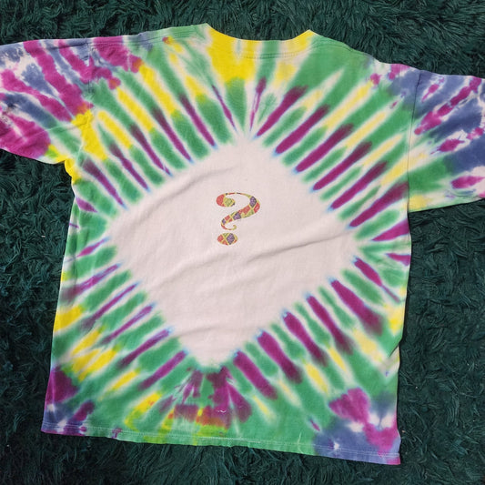 Vintage 1993 Grateful Dead Tie Dye Brockum XL Jester Jack in the Box Tee 23x28