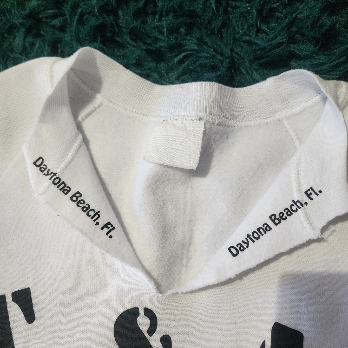 Rare Vintage 1988 Daytona Beach T&A Patrol Sleeveless Sweatshirt 18x23