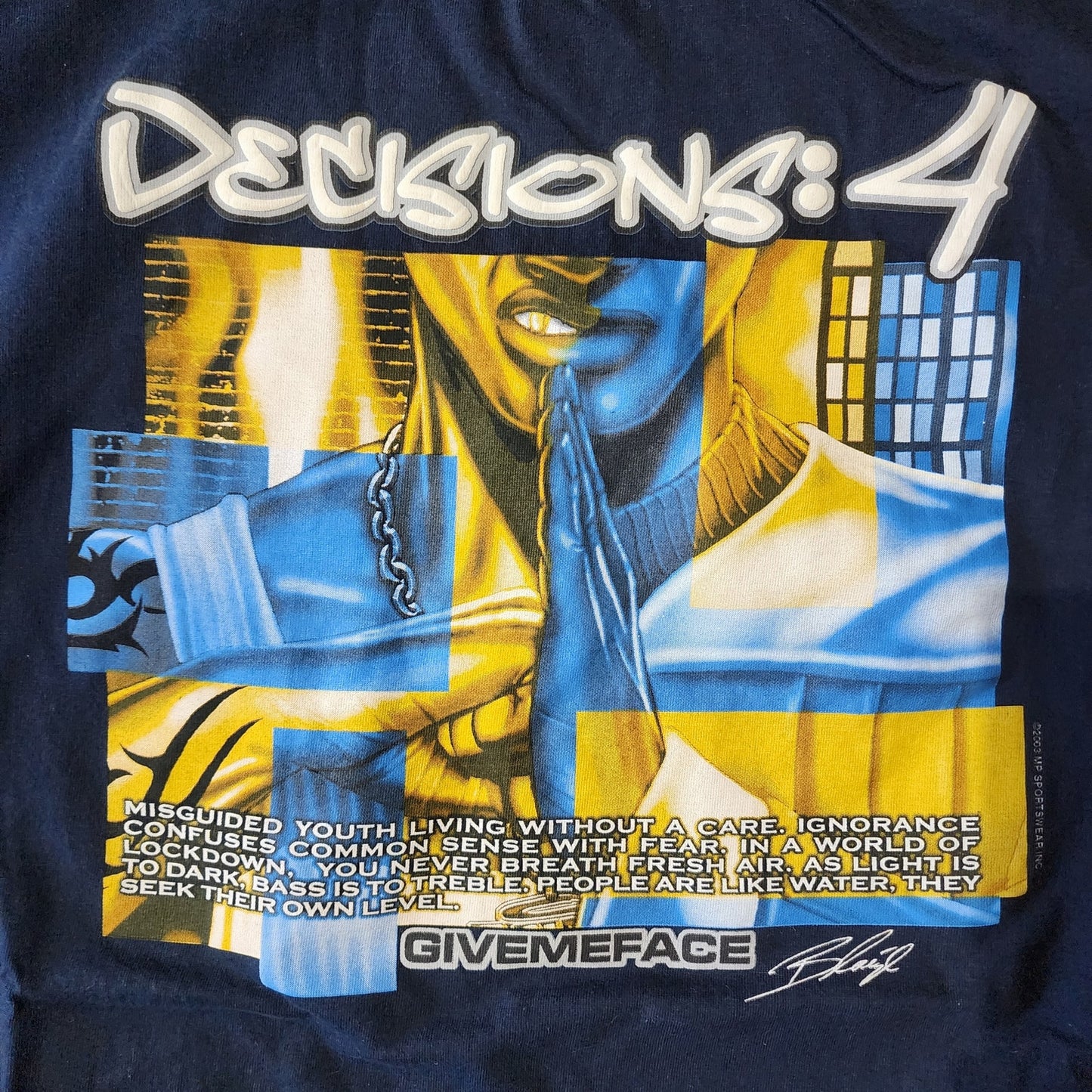🔵 Vintage Give Me Face “Decisions: 4” Long Sleeve 🔵