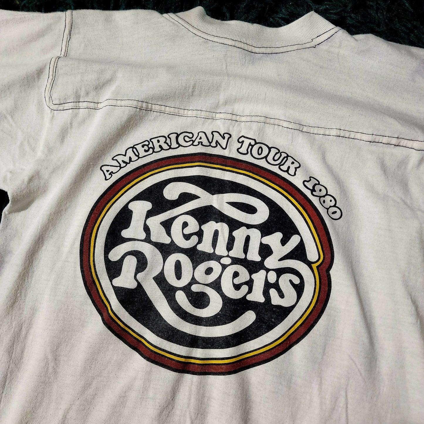 Vintage 1980 Kenny Rogers American Tour T-Shirt – Country Icon Collectible
