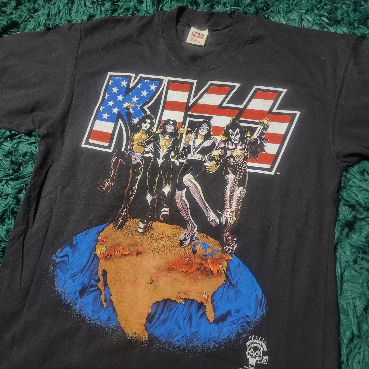Vintage 1996 KISS Alive Worldwide Tour Tee Rosemont Horizon Concert 22x29