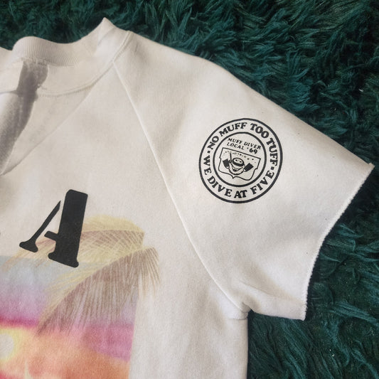 Rare Vintage 1988 Daytona Beach T&A Patrol Sleeveless Sweatshirt 18x23